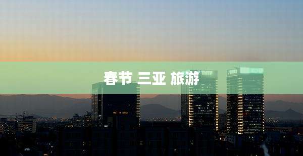 春节 三亚 旅游