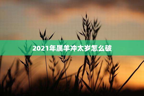 2021年属羊冲太岁怎么破