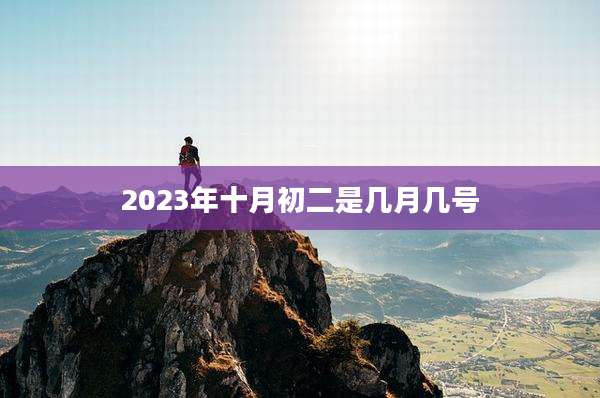 2023年十月初二是几月几号