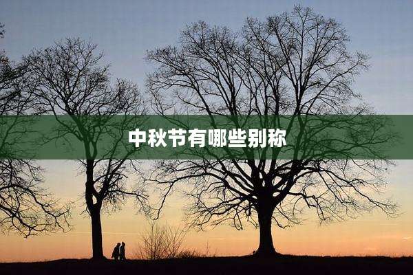 中秋节有哪些别称