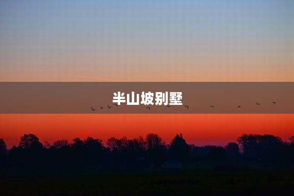 半山坡别墅