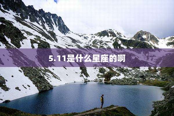 5.11是什么星座的啊