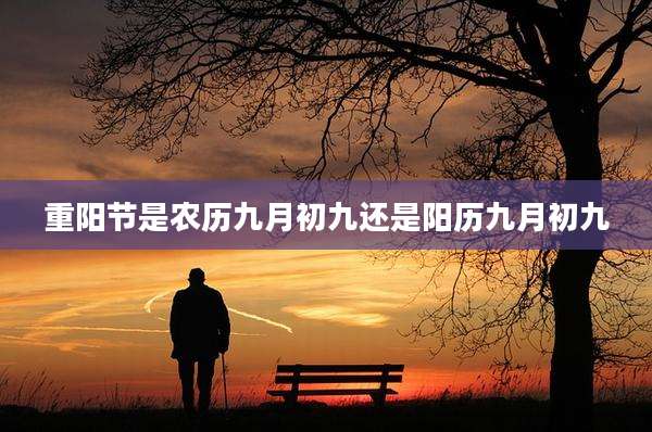 重阳节是农历九月初九还是阳历九月初九