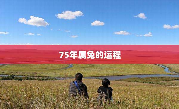 75年属兔的运程
