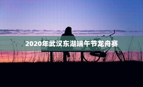 2020年武汉东湖端午节龙舟赛