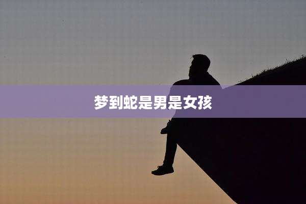 梦到蛇是男是女孩