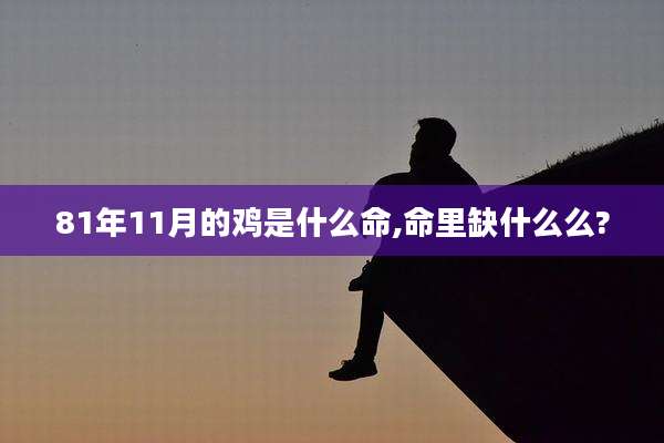 81年11月的鸡是什么命,命里缺什么么?