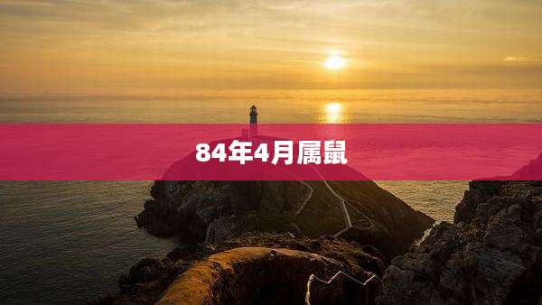 84年4月属鼠