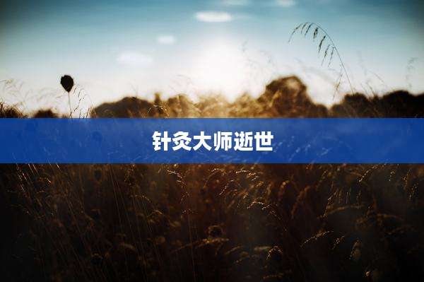 针灸大师逝世