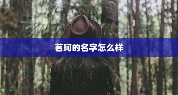 茗珂的名字怎么样