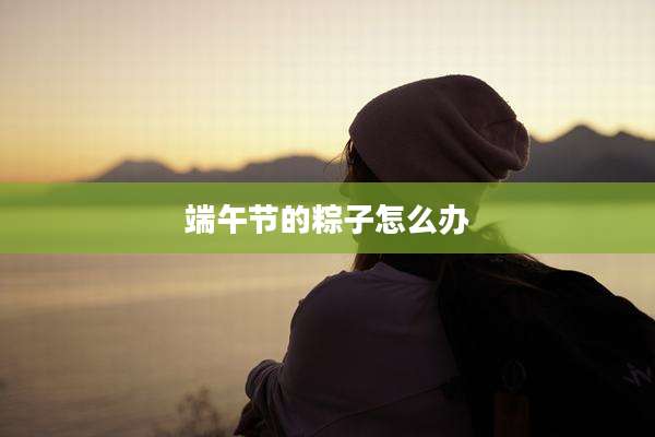 端午节的粽子怎么办
