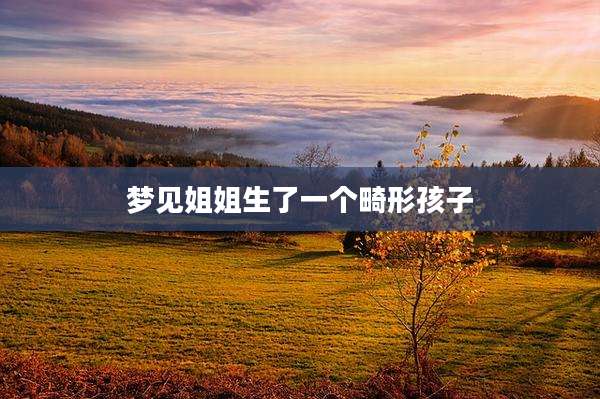梦见姐姐生了一个畸形孩子