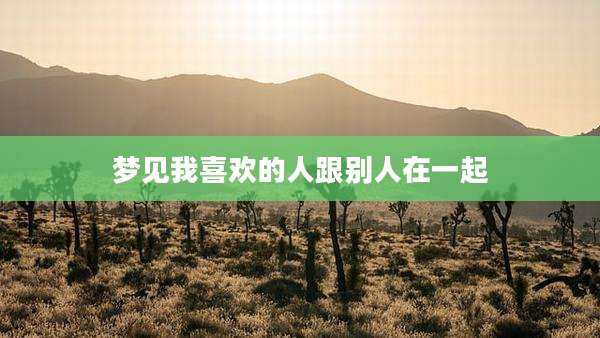 梦见我喜欢的人跟别人在一起