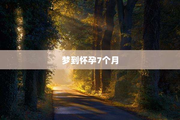 梦到怀孕7个月
