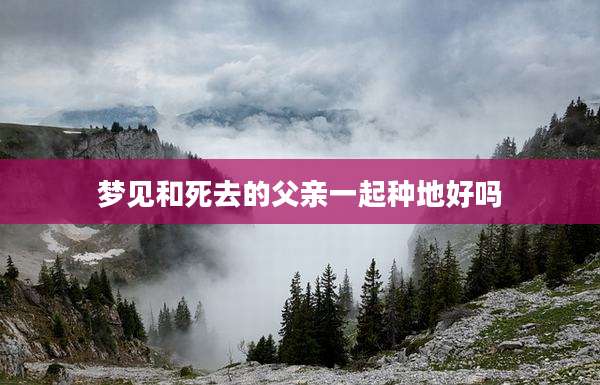 梦见和死去的父亲一起种地好吗