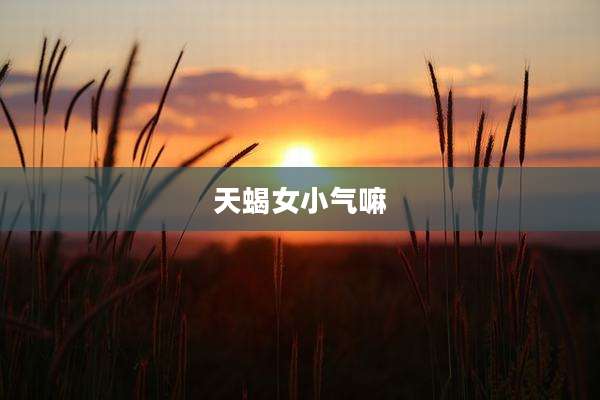 天蝎女小气嘛
