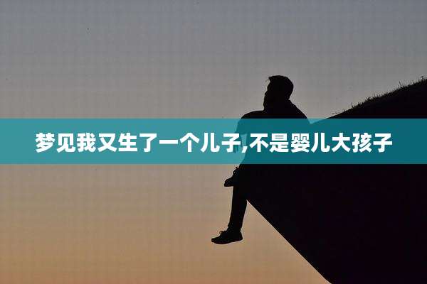 梦见我又生了一个儿子,不是婴儿大孩子