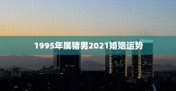 1995年属猪男2021婚姻运势
