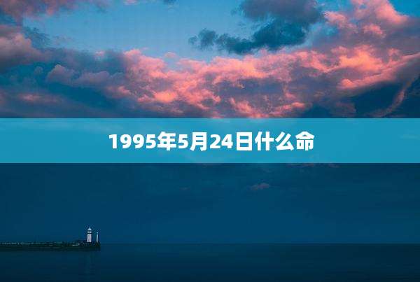 1995年5月24日什么命