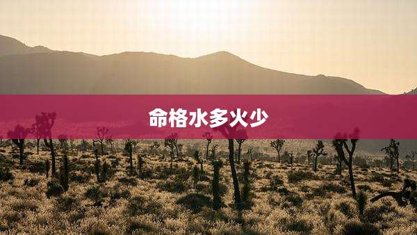 命格水多火少