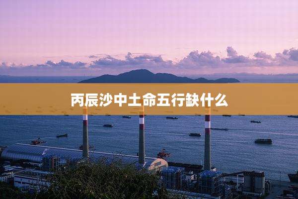 丙辰沙中土命五行缺什么