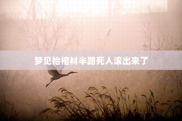 梦见抬棺材半路死人滚出来了