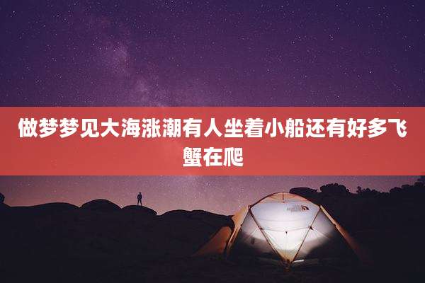 做梦梦见大海涨潮有人坐着小船还有好多飞蟹在爬