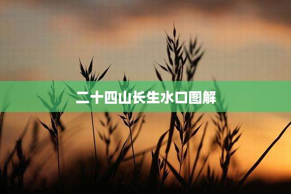 二十四山长生水口图解