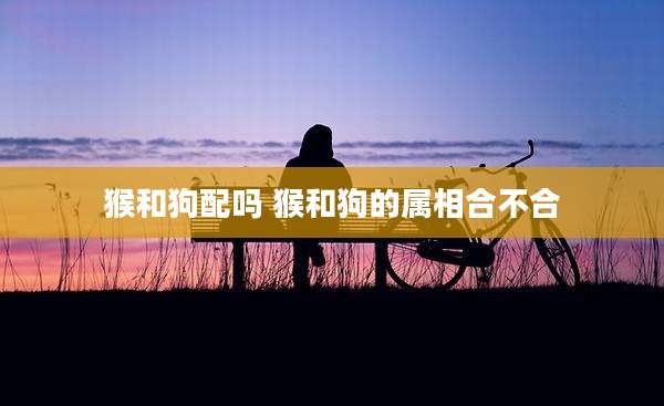 猴和狗配吗 猴和狗的属相合不合