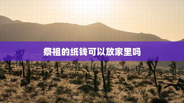 祭祖的纸钱可以放家里吗