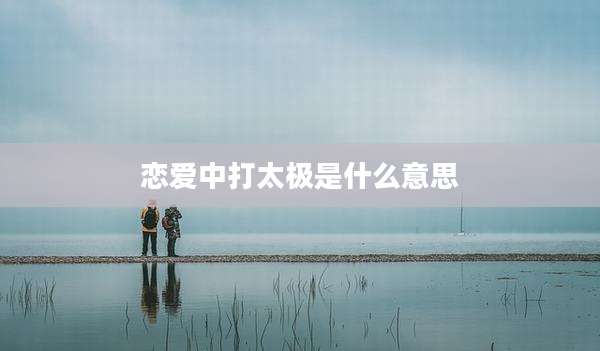恋爱中打太极是什么意思