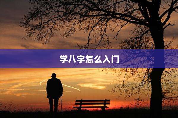 学八字怎么入门