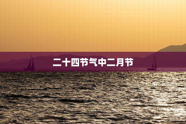 二十四节气中二月节