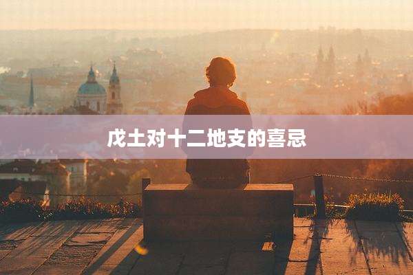 戊土对十二地支的喜忌