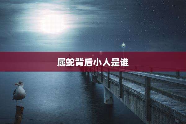 属蛇背后小人是谁