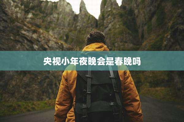 央视小年夜晚会是春晚吗