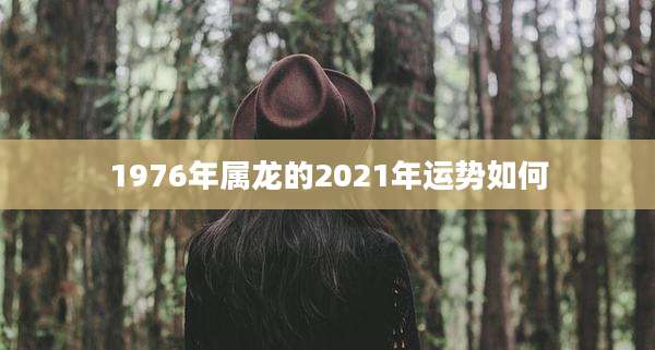 1976年属龙的2021年运势如何