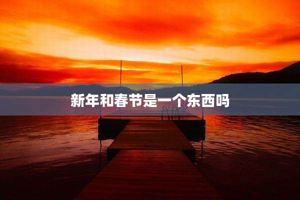新年和春节是一个东西吗