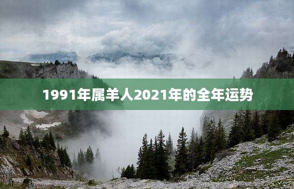 1991年属羊人2021年的全年运势