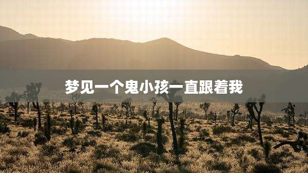 梦见一个鬼小孩一直跟着我