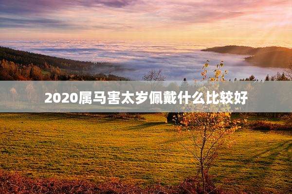 2020属马害太岁佩戴什么比较好