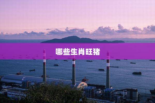 哪些生肖旺猪