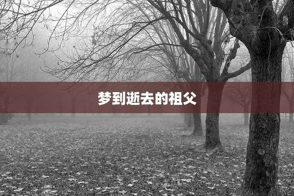 梦到逝去的祖父