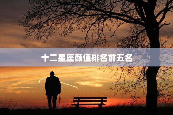 十二星座颜值排名前五名