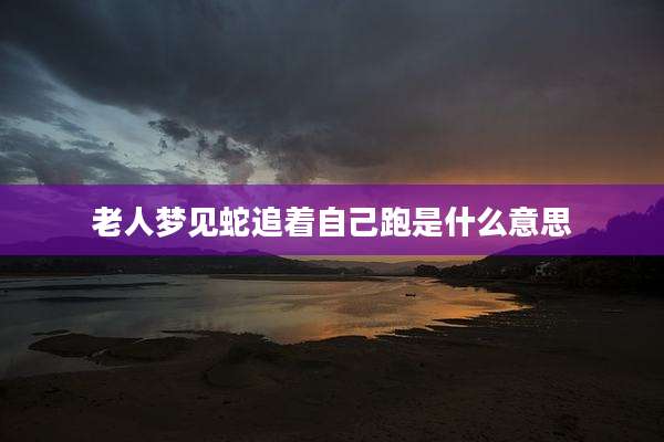 老人梦见蛇追着自己跑是什么意思