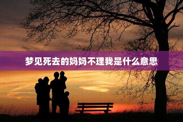 梦见死去的妈妈不理我是什么意思
