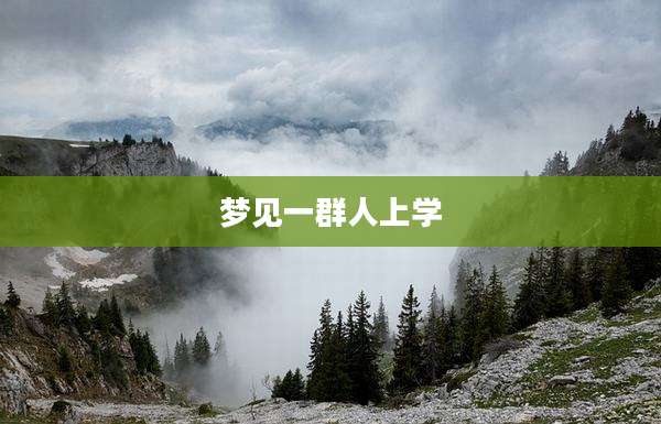 梦见一群人上学