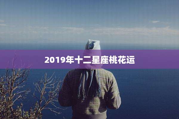2019年十二星座桃花运