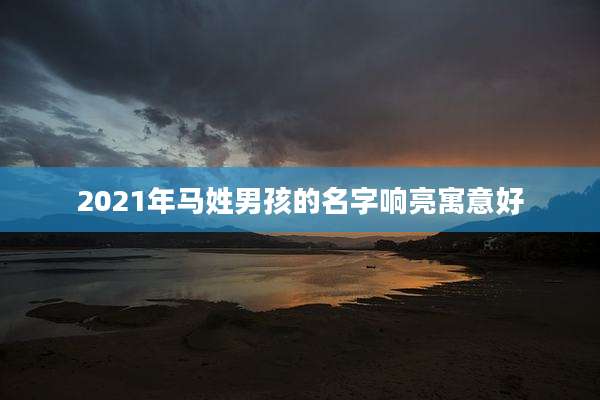 2021年马姓男孩的名字响亮寓意好