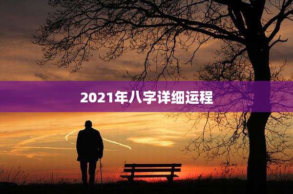 2021年八字详细运程